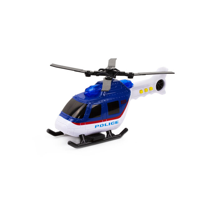 AUTOPROFI Вертолет детский с подвижными деталями &quot;Полицейский вертолет&quot;, свет, звук, 18 см