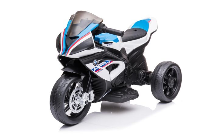 Мотоцикл на аккумуляторе для катания детей BMW JT5008 (белый)