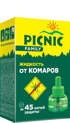 Picnic Жидкость от комаров 45 ночей (30мл)