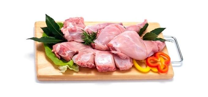 Парное мясо кролика - тушка - сдаем в холодильник