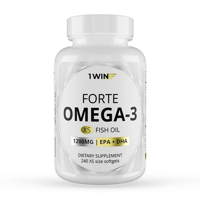 1WIN Omega-3 форте XS 1200 мг, 240 капсул