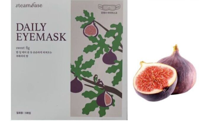 Steambase Паровая маска для глаз с ароматом сладкого инжира Daily Eyemask  Sweet Fig