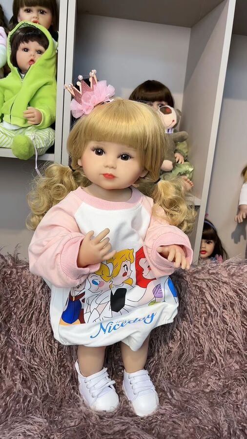 Кукла реборн 55 см,Кукла силиконовая, Кукла реалистичная