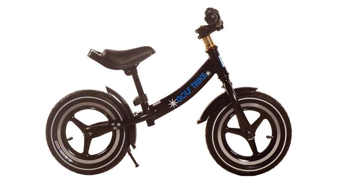 Детский самокат с седлом (беговел) Balance bike (черный)