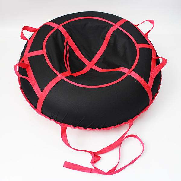 Надувные санки тюбинг/ватрушка &quot;Черно-красный&quot; диаметр 100 см. Быстрик