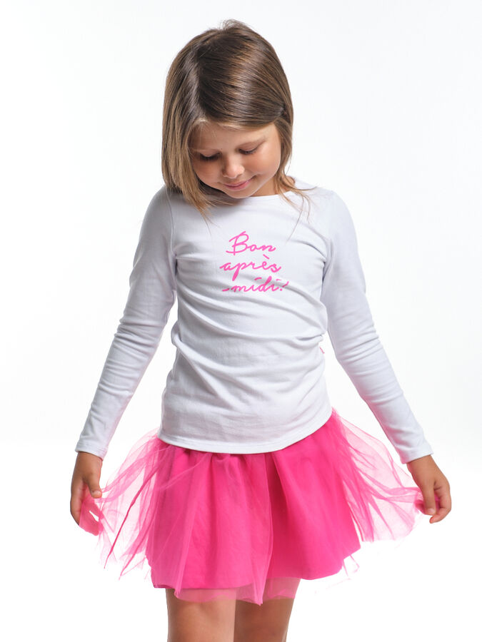 Mini Maxi Футболка (лонгслив) (98-122см) UD 2552-1(2) белый
