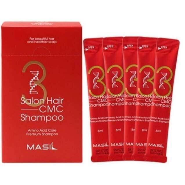 &quot;MASIL&quot; 3 Salon Hair CMC Shampoo STICK POUCH Восстанавливающий профессиональный шампунь с керамидами (8мл, 1 стик)