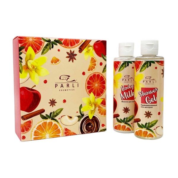 Parli Cosmetics Косметический набор для женщин &quot;AROMA BEAUTY&quot;: Гель д/душа, 200 мл + Молочко д/тела, 200 мл