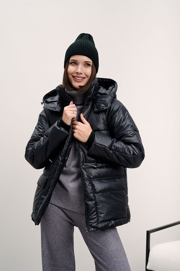 yollochka Куртка женская зимняя &#039;Лео&#039; черный