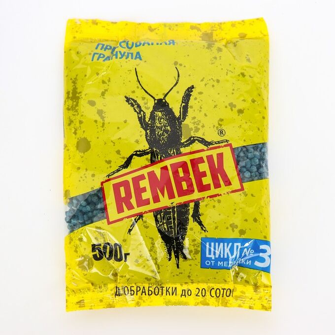Нет ТМ Средство от медведки и проволочника &quot;Рембек&quot;, прессованная гранула, 500 г