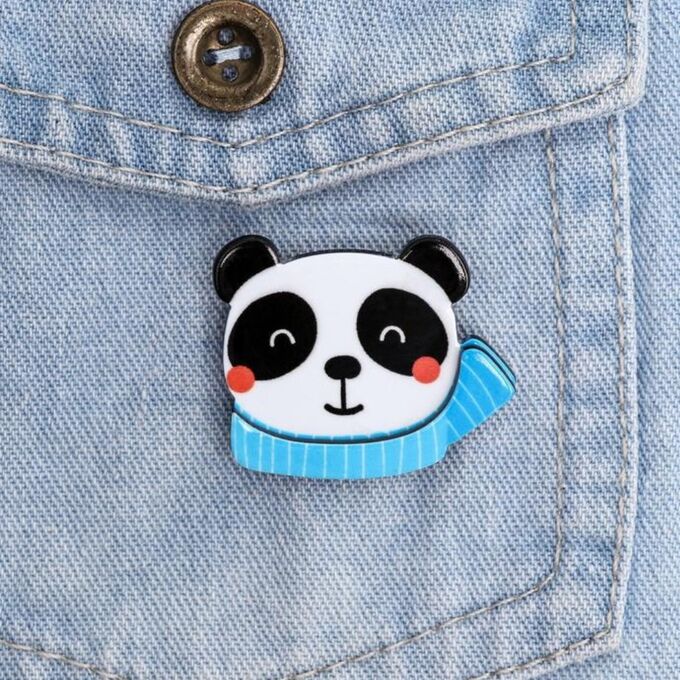 Значок "панда" 🐼 в подарочном тубусе, новый