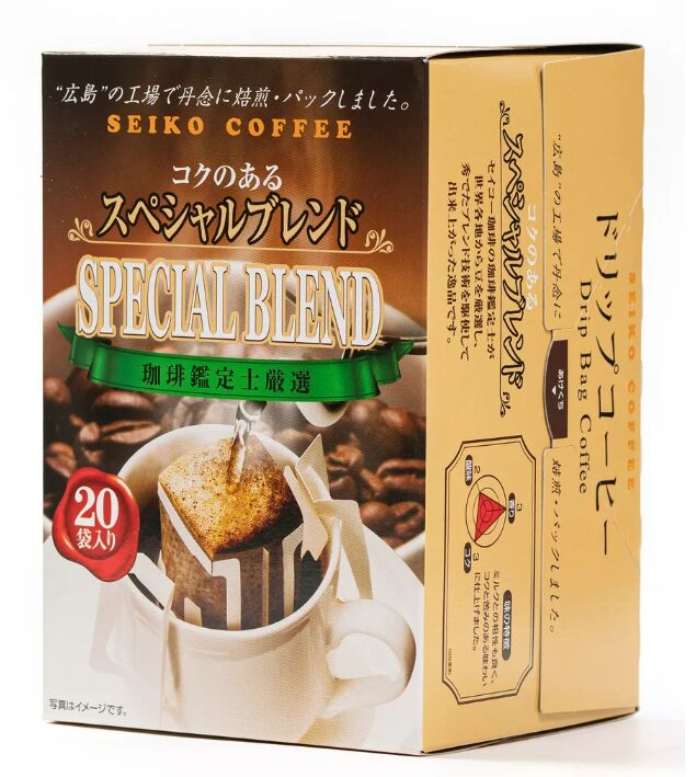 Seiko Coffee Co.,LTD. Кофе молотый Seiko Coffee Дрип-бэг Special blend (20 шт/уп) к/к 140г