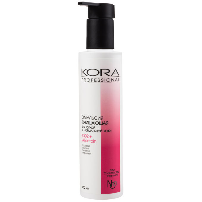 Kora Эмульсия очищающая для нормальной и сухой кожи, 200 мл (Кора, Professional)