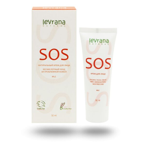 Levrana 4599 Крем для лица SOS, 50 мл. ECOCERT COSMOS NATURAL
