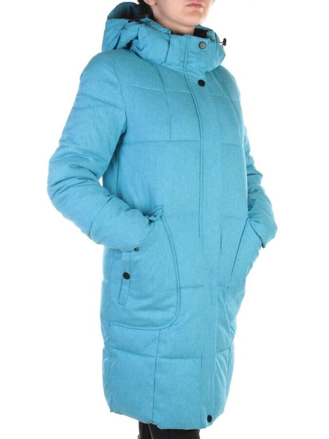350 LT. BLUE Пальто женское зимнее (200 гр. холлофайбера)