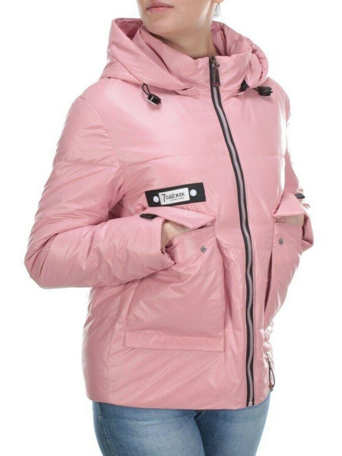 8267 PINK Куртка демисезонная женская BAOFANI (100 гр. синтепон)