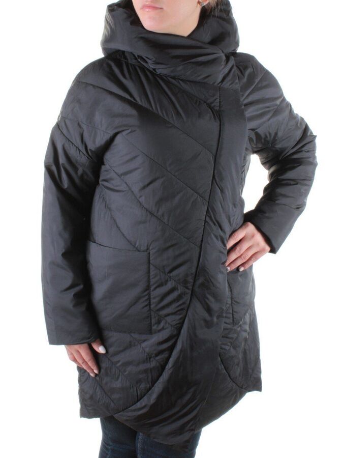 201 BLACK Пальто демисезонное женское YIGAYI