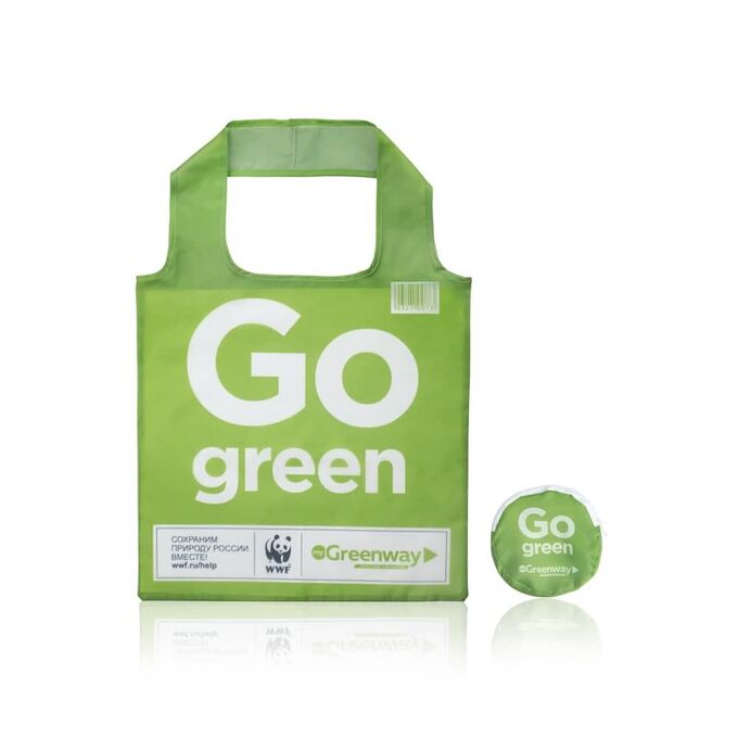 Greenway Сумка-шопер Eco Shopper compact с чехлом из переработанного океанического пластика, 42 х 42 см