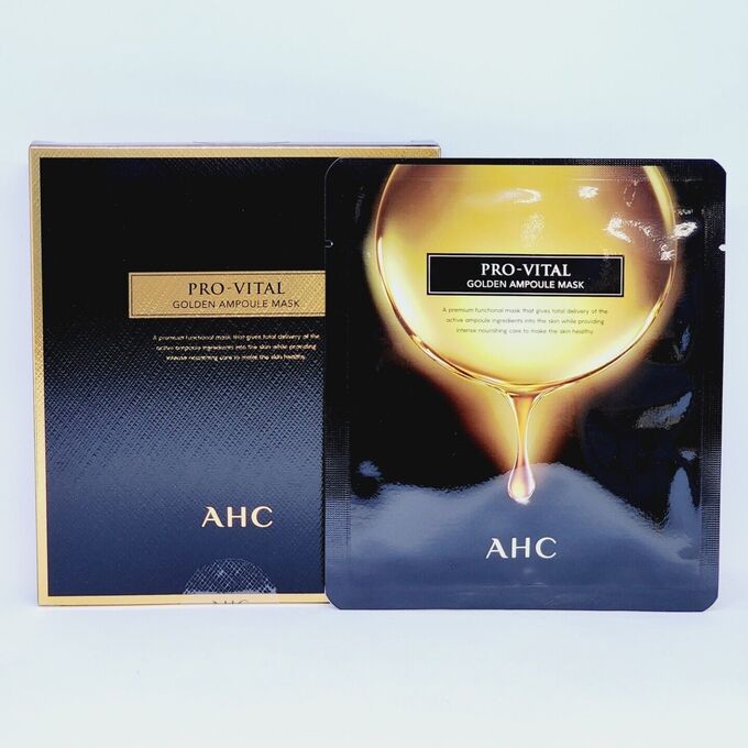 AHC Антивозрастная питательная маска Pro-Vital Golden Ampoule Mask
