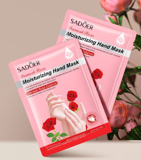 Маска-перчатки для рук SADOER с экстрактом розы