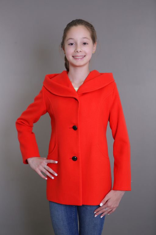 Пальто детское демисезонное 7-502-890  (красный)