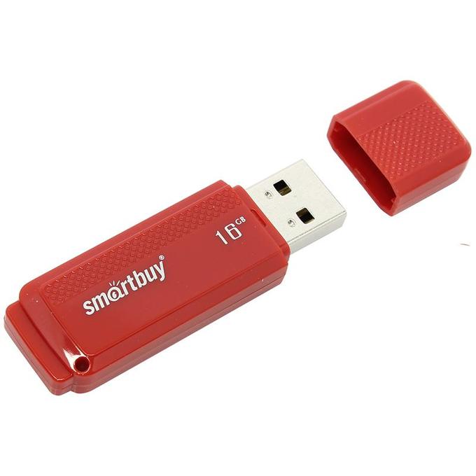 Память Smart Buy &quot;Dock&quot; 16GB, USB 2.0 Flash Drive, красный
