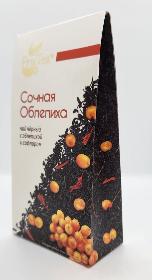 Русская чайная компания Fru Tea Сочная облепиха 50гр (чай чёрный)
