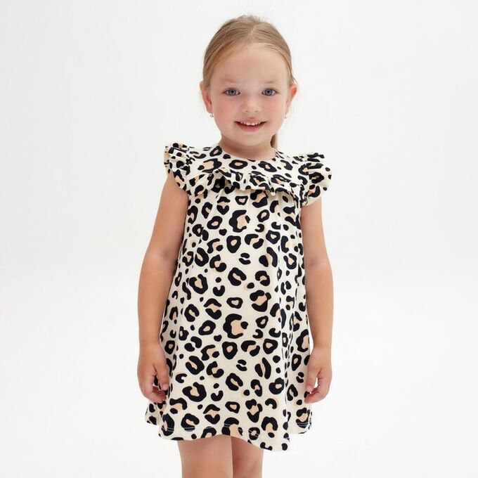 Платье детское с рюшей KAFTAN &quot;Trendy&quot; размер 32 (110-116)