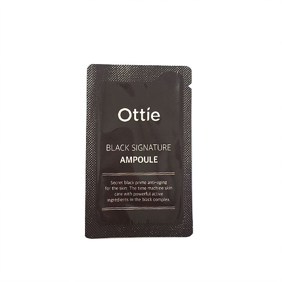 Ottie Премиальная ампула с муцином черной улитки (пробник) Black Signature Ampoule