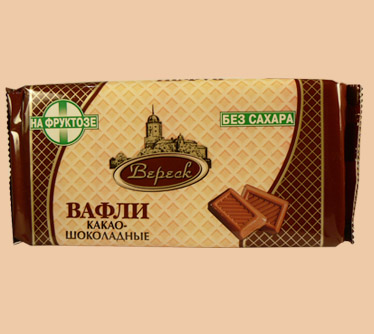 Вафли Вереск на фруктозе Какао-шоколадные 105,0 РОССИЯ