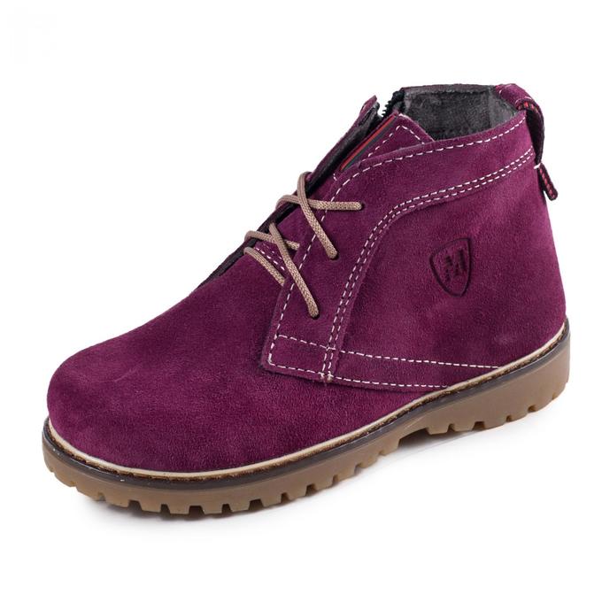 Ботинки  НФ шнурок фиолетовый замш