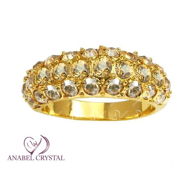 Vishy кольцо с кристаллами Swarovski
