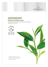 KR/М BEAUUGREEN Essence Mask Antioxidant Green Tea Маска-салфетка д/лица &quot;Антиоксидантный зеленый чай&quot;