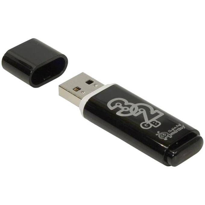 Память Smart Buy &quot;Glossy&quot; 32GB, USB2.0 Flash Drive, черный