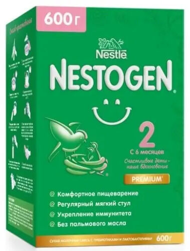 Nestle NESTOGEN 2 сухая молочная смесь, 600г (2*300г)