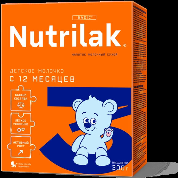 Инфаприм Нутрилак Премиум 3 напиток сухой молочный старше 1 года, 300 гр.