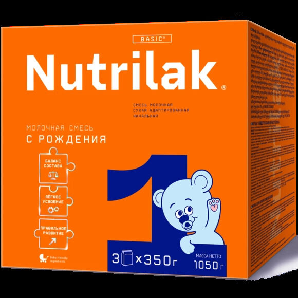 Инфаприм Нутрилак (Nutrilak) 1 смесь сухая молочная адаптированная до 6 мес. 1050 гр.