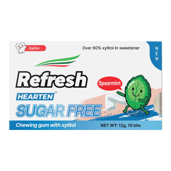Без бренда Жевательная резинка с ксилитом без сахара со вкусом мяты Refresh, 12 г