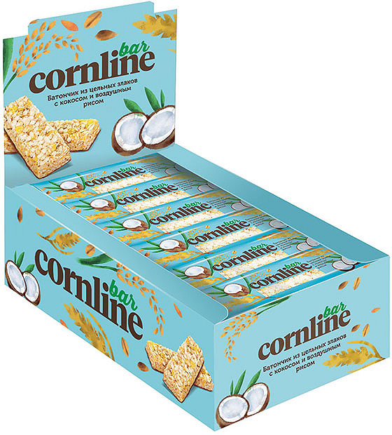 Яшкино Cornline/Корнлайн кокос батончик 30г