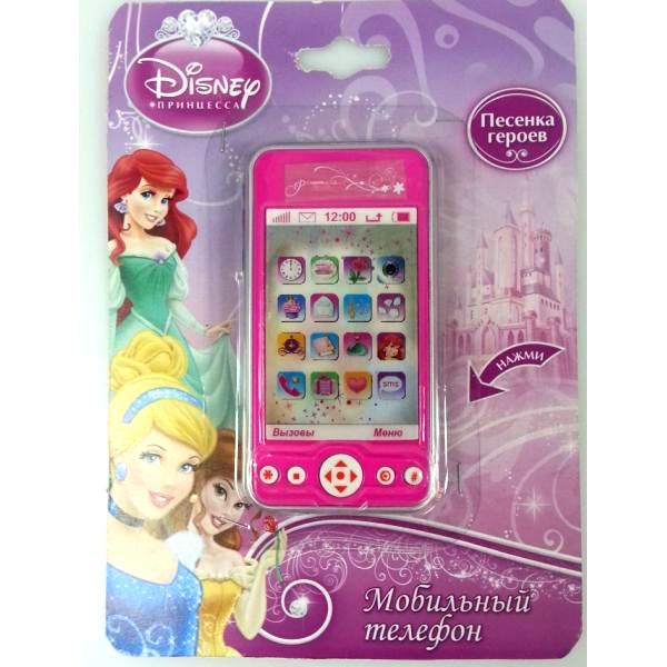 TT837-PRIN Телефон&quot;Играем вместе&quot;Принцессы,3D экран,звук,песня героев н