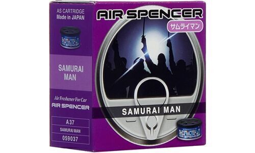 Ароматизатор в автомобиль, автопарфюм меловой, баночка Air Spencer Spirit, Eikosha, 40 г Samurai Men