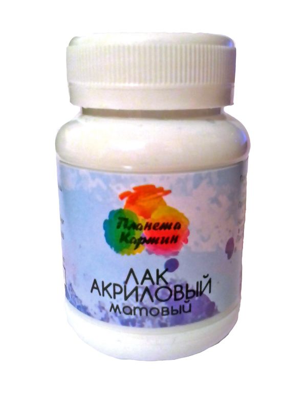 Лак акриловый матовый для картин