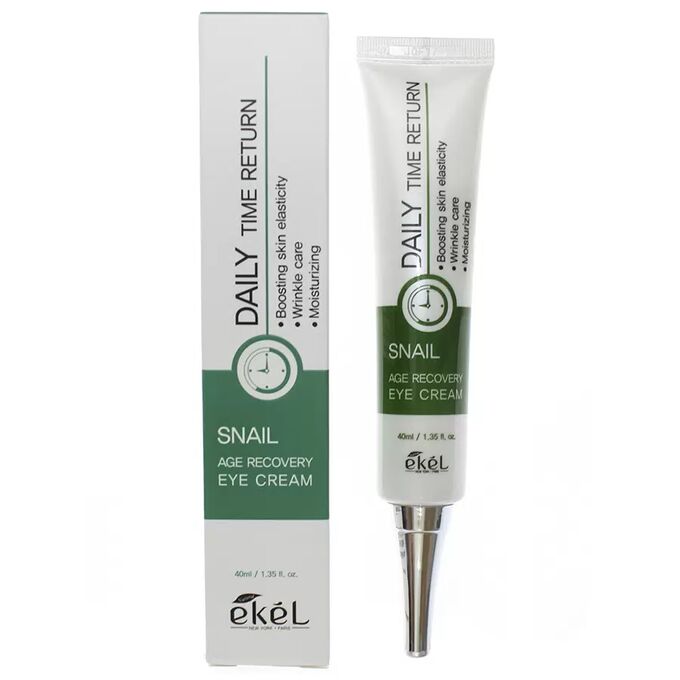 Ekel cosmetics Крем для век с улиточным муцином антивозрастной Age Recovery Eye Cream Snail, 40 мл