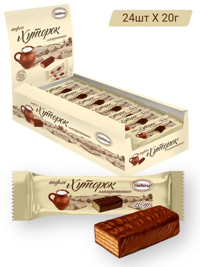Вафельный батончик с коровой