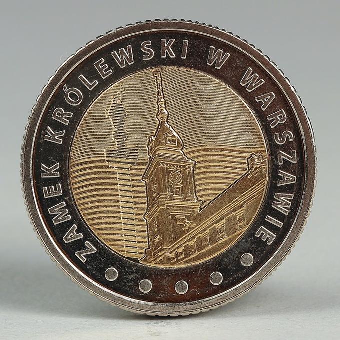 Монета &quot;5 злотых 2014 Польша Королевский замок в Варшаве&quot;
