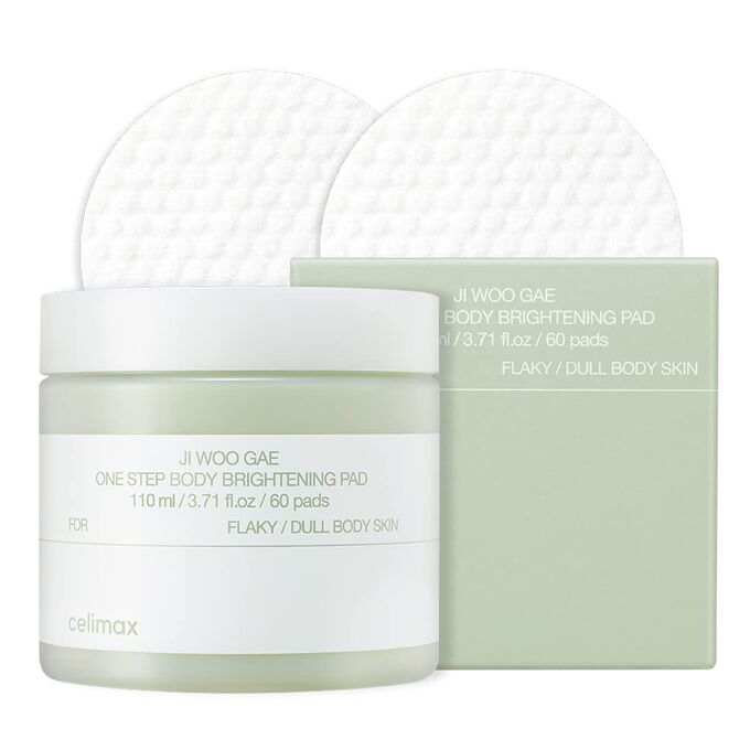 Celimax Осветляющие пэды для тела Ji Woo Gae One Step Body Brightening Pad, 60 шт. (110 мл)