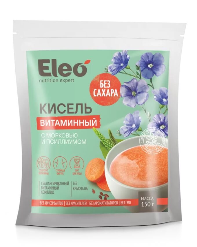 Специалист Кисель витаминный с морковью и псиллиумом &quot;Eleo&quot; 150 г