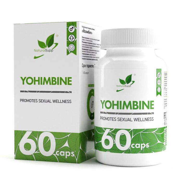 Йохимбин NaturalSupp Yohimbe - 60 капс.