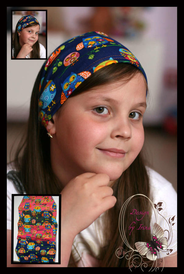 Design by Irina Бандана для девочки «Совушки» (расцветки в ассортименте)