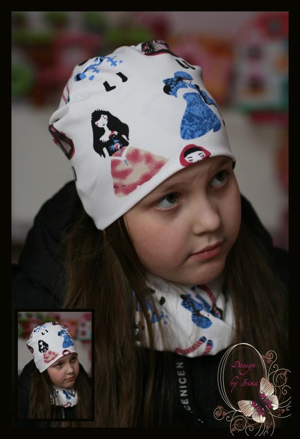 Design by Irina Комплект для девочки хлопковый КУКЛЫ (бел)